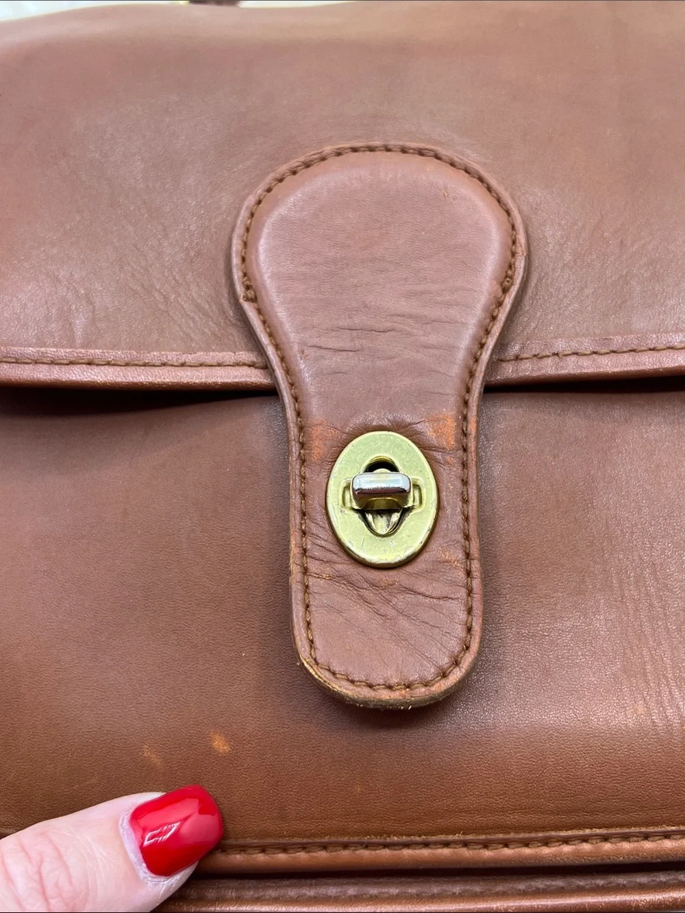🍄 Vintage 90’s Hunt Club Brown Leather Top-Handle